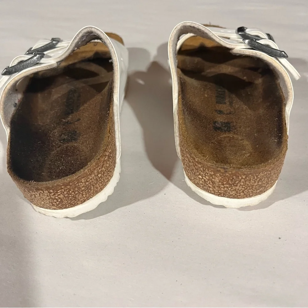 Birkenstock Kids Sandals in White and Brown Size 1